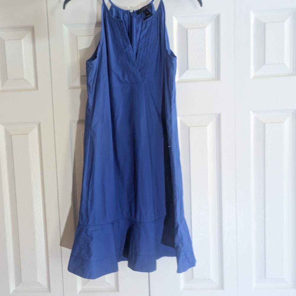 J. Crew High Low Blue Dress